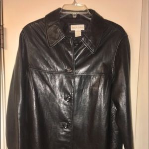 Leather Black Jacket size M fully lined